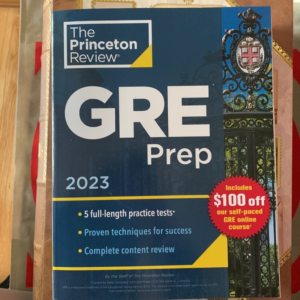 GRE 2023: Princeton Review Study book